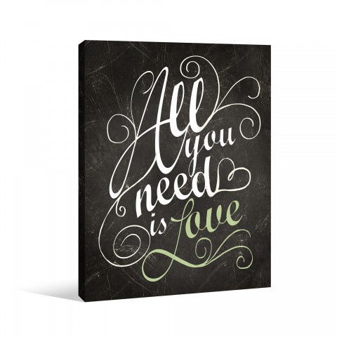 All You Need Love Canvas Wall Art