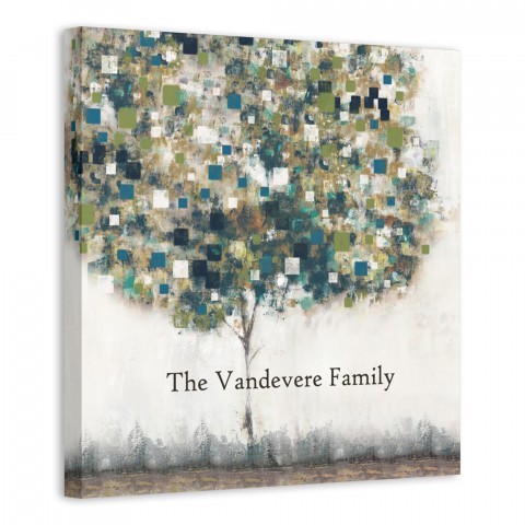 Brush Tree 16x16 Personalized Canvas Wall Art