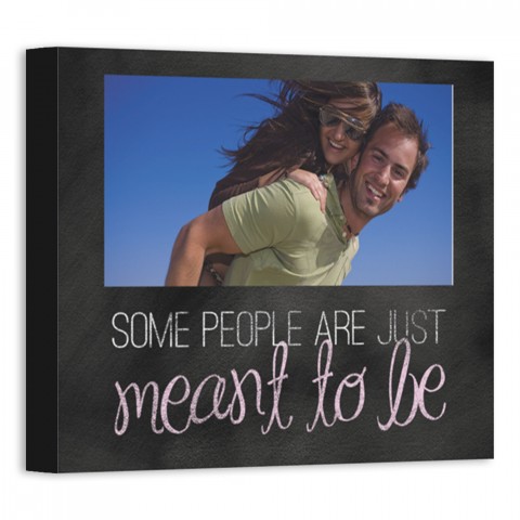Meant to Be 10x8 Personalized Canvas Wall Art