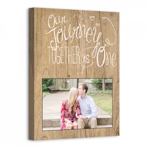 Our Journey Together 11x14 Personalized Canvas Wall Art