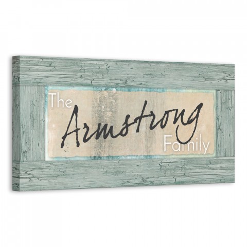 Drift Wood Family Sign 20x10 Personalized Canvas Wall Art