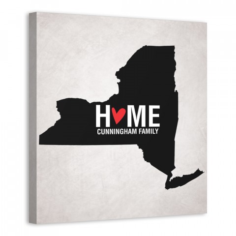 State Pride New York 16x16 Personalized Canvas Wall Art