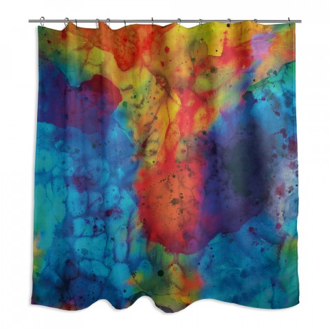 Watercolor Overture 71x74 Shower Curtain