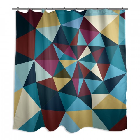 Colorful Prism Pattern 71x74 Shower Curtain