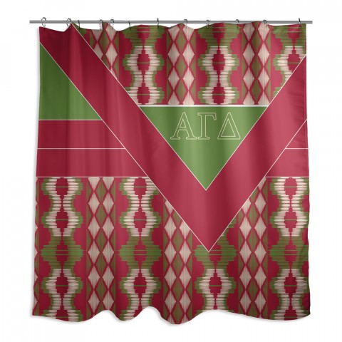 Alpha Gamma Delta 71x74 Shower Curtain