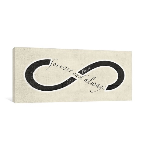 Forever And Always Infinity 20x10 Canvas Wall Art