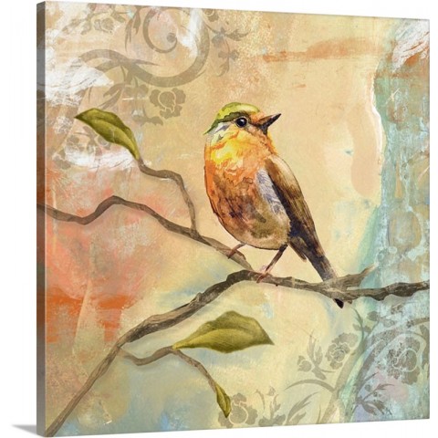 Fabulous Bird Gallery Wrapped Canvas 16x16 