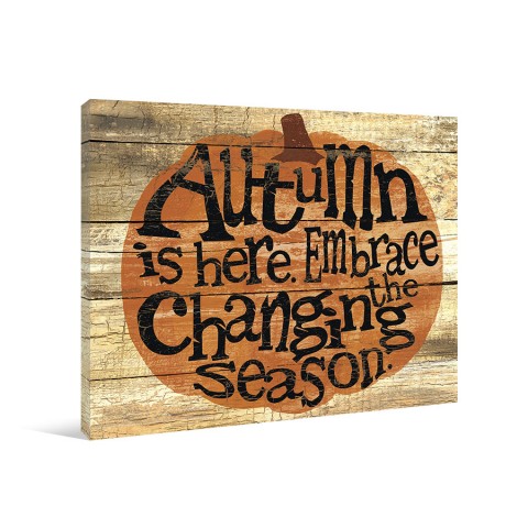 Autumn Is Here Canvas Wall Art