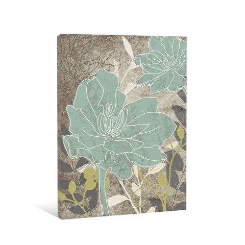 Beautiful Greige Patch Canvas Wall Art