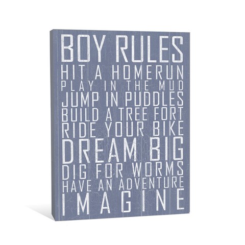 Blue Love Canvas Wall Art