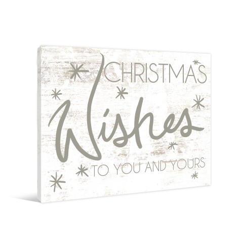Christmas Wishes 10x8 Canvas Wall Art