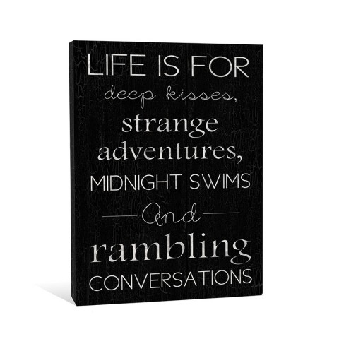 Life Is For Canvas Wall Art