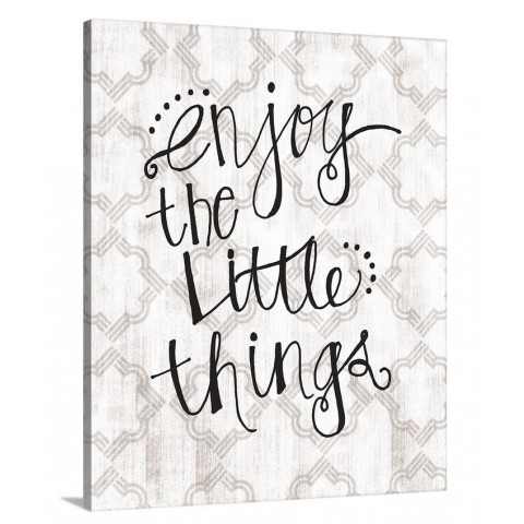 Enjoy the Little Things Gallery Wrapped Canvas