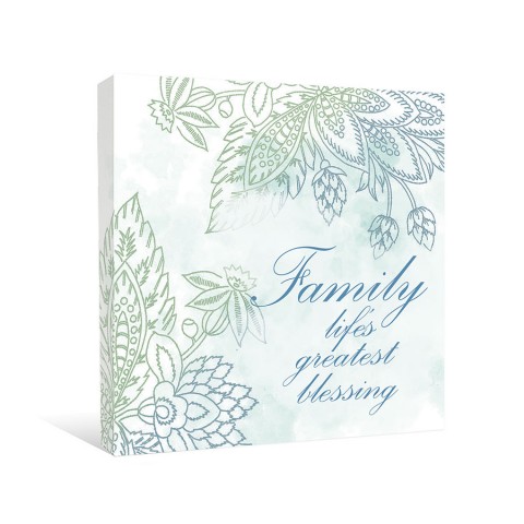 Family Blessing Canvas Wall Art