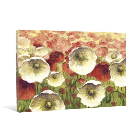 Flower Bed Canvas Wall Art 