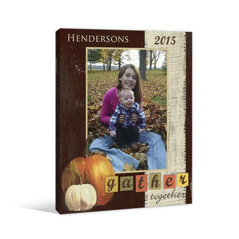 Fall Love 8x10 Personalized Canvas Wall Art