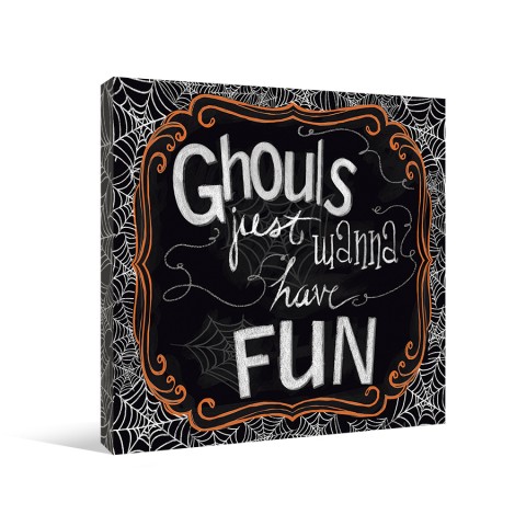 Ghouls Just Wanna Have Fun Canvas Wall Art