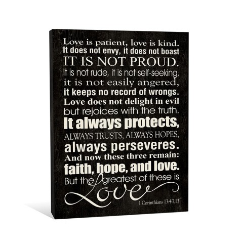 Love Is Patient Canvas Wall Art