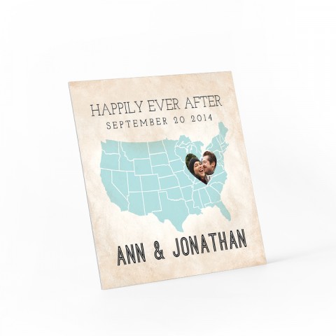 Happily Ever After Personalized Canvas Mini 6x6
