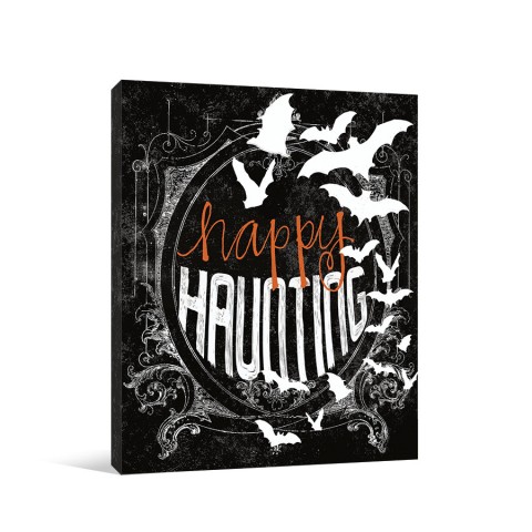 Happy Haunting 11x14 Canvas Wall Art