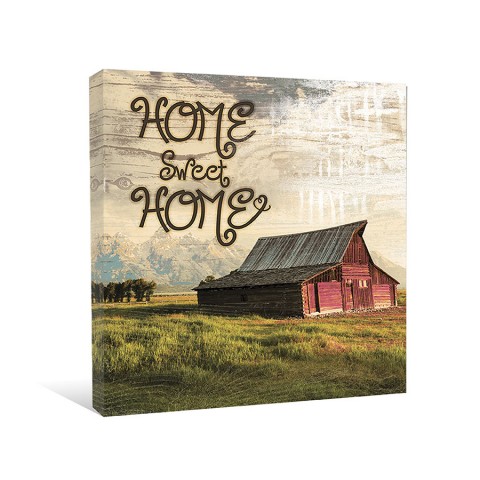 Home Sweet Barn Canvas Wall Art