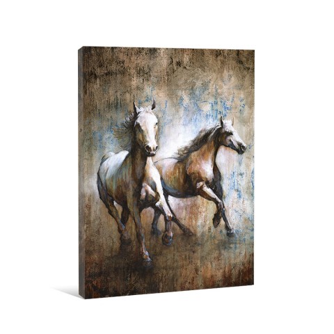 Horse Pals Canvas Wall Art