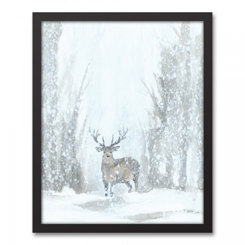 Snowy Forrest Landscape Wall Art