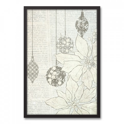 Silver Ornaments Wall Art