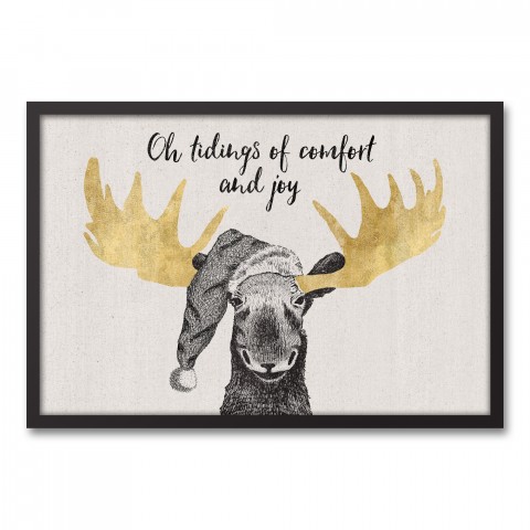 Christmas Comfort Moose Wall Art
