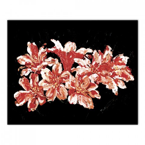 Lilly Study on Black 20x16 Canvas Wall Art