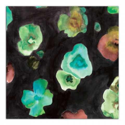 Emerald Intersection 1 30x30 Canvas Wall Art