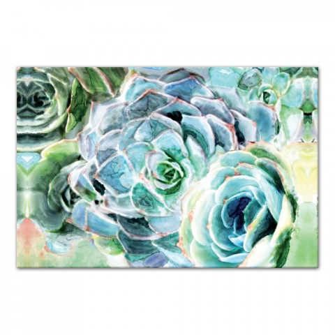 Watercolor Succulent 3 36x24 Canvas Wall Art