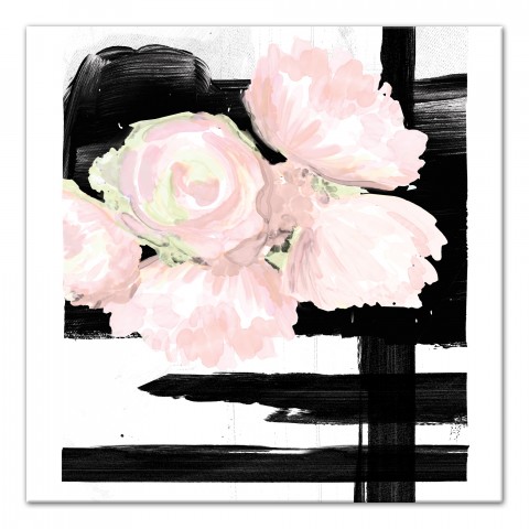 Blush Blooms 1 24x24 Canvas Wall Art