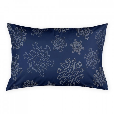 Blue And Silver Snowflake Sham