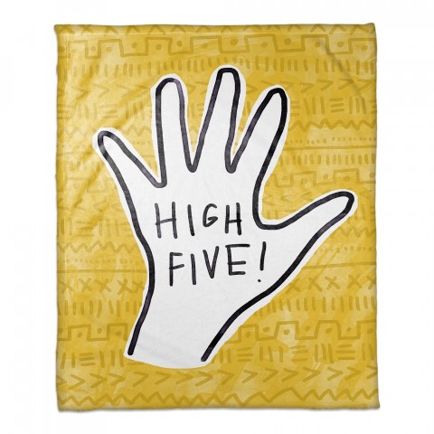 High Five 50x60 Throw Blanket