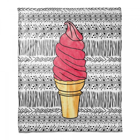 Tribal Ice Cream 50x60 Throw Blanket