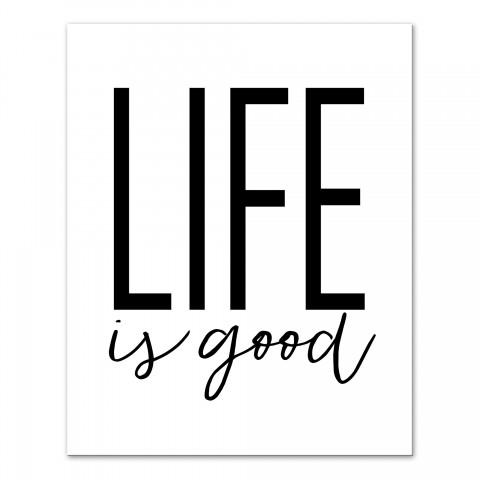 Life is Good 16x20 Outdoor Canvas Wall Art