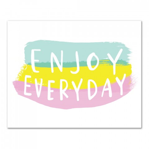 Enjoy Everyday 20x16 Outdoor Canvas Wall Art