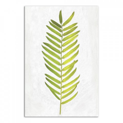 Watercolor Palm Leaf 12x18 Outdoor Canvas Wall Art