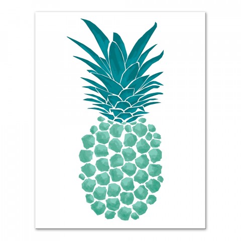 Blue Watercolor 11x14 Outdoor Canvas Wall Art