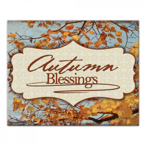 Blessed Autumn 20x16 Canvas Wall Art