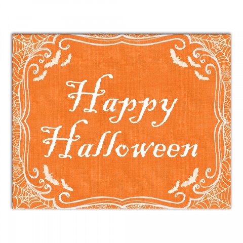 Happy Halloween 20x16 Canvas Wall Art