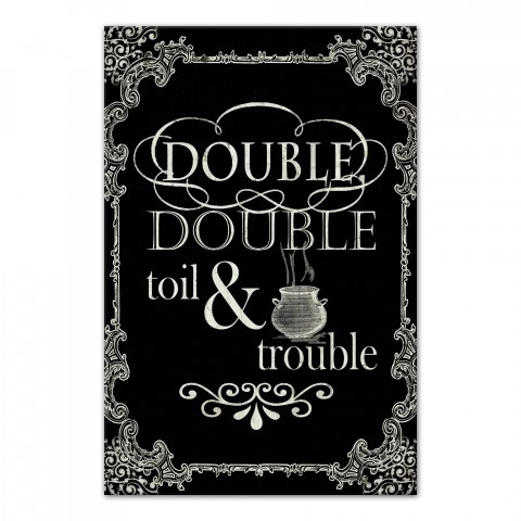 Toil And Trouble 24x36 Canvas Wall Art