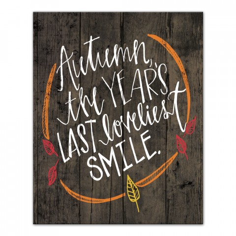 Loveliest Autumn 16x20 Canvas Wall Art