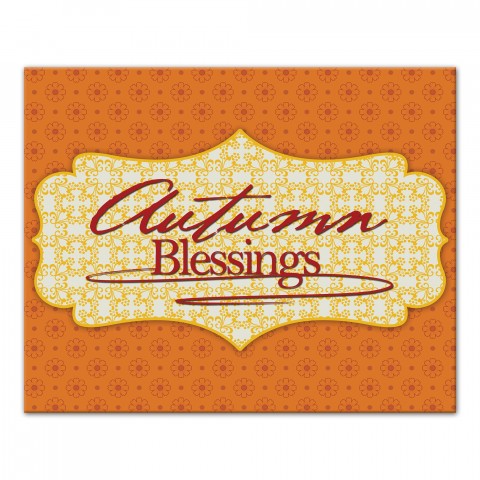 Autumn Blessings 20x16 Canvas Wall Art