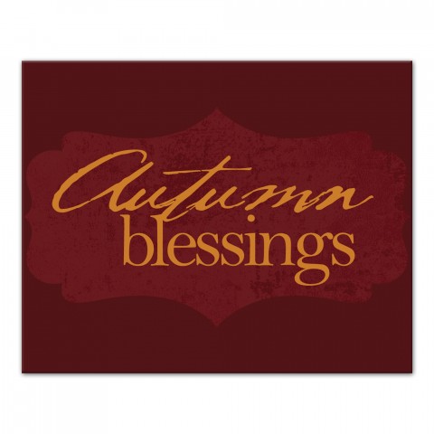 Autumn Blessings II 20x16 Canvas Wall Art