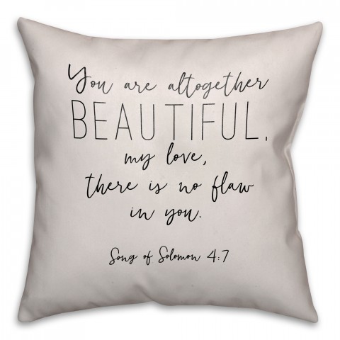 Altogether Beautiful 16x16 Throw Pillow