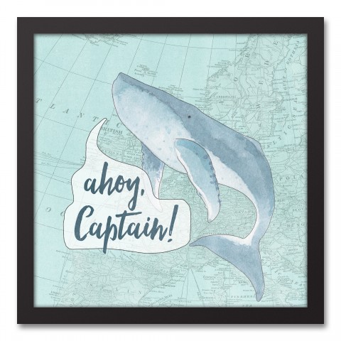 Ahoy Captain 12x12 Canvas Image Box