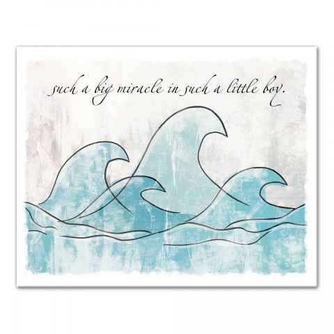 Big Miracle Waves 20x16 Canvas Wall Art