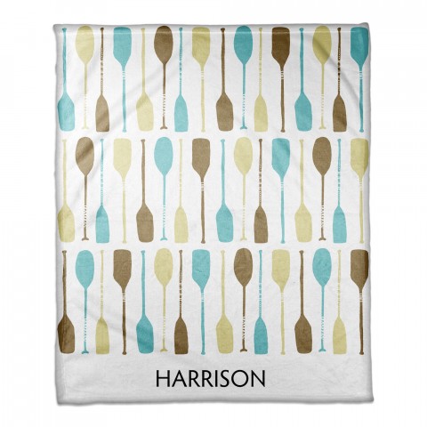 Oars Galore 50x60 Personalized Throw Blanket